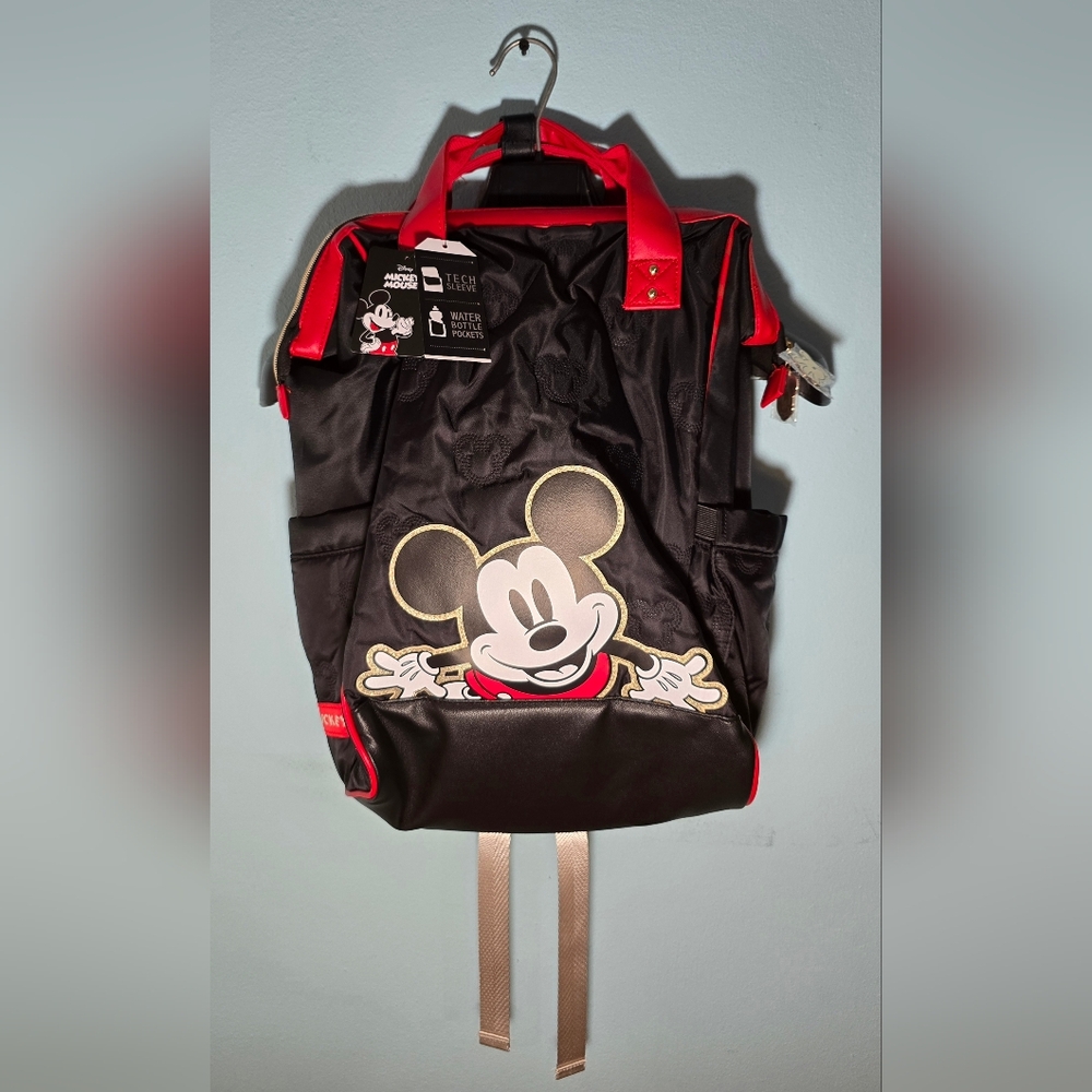 Bioworld Black and Red Mickey Mouse Backpack New